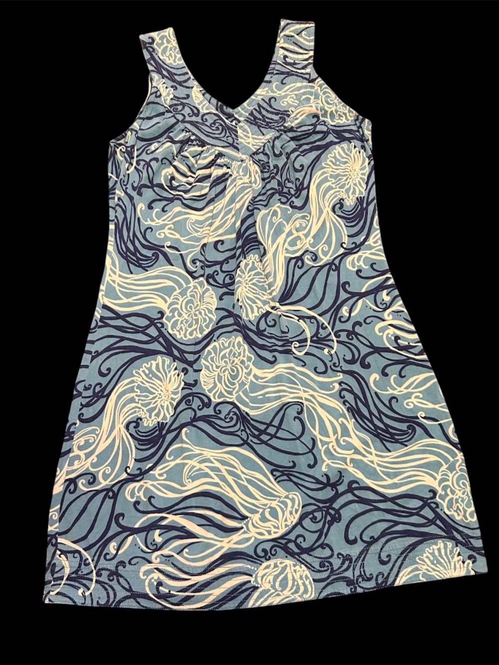 Women's Lilly Pulitzer Sleeveless V Neck Silk Dress Size M